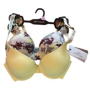 Spyder Intimates 2 pk No-Show T-shirt Bras size 34C